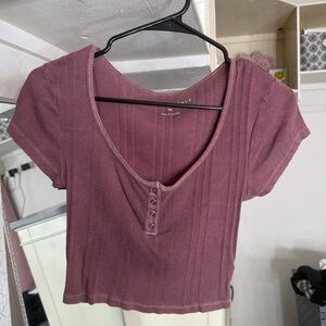 Aeropostale Dusty Rose Crop Top